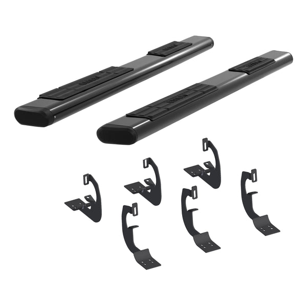 ARIES 4445026 91-Inch Oval Black Aluminum Nerf Bars, Select Ford F-250, F-350, F-450, F-550 Super Duty