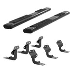 ARIES 4445027 91-Inch Oval Black Aluminum Nerf Bars, Select Ford F-150, F-250, F-350, F-450, F-550 Super Duty