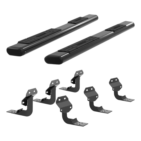 ARIES 4445037 75-Inch Oval Black Aluminum Nerf Bars, Select Toyota Tacoma