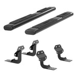 ARIES 4445042 75-Inch Oval Black Aluminum Nerf Bars, Select Ford F-150, F-250, F-350, F-450, F-550 Super Duty