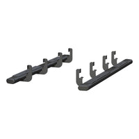 ARIES 4445049 91-Inch Oval Black Aluminum Nerf Bars, Select Chevrolet Silverado and GMC Sierra 1500, 2500, 3500 HD Crew Cab