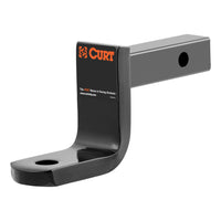 CURT 45017 Class 2 Trailer Hitch Ball Mount, Fits 1-1/4-Inch Receiver, 3,500 lbs. GTW, 3/4-Inch Ball Hole, 3-1/4-Inch Drop, 2-5/8-Inch Rise