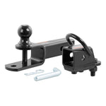 CURT 45029 3-in-1 ATV Hitch Ball Mount with 2-Inch Receiver Adapter, 1-7/8-Inch Ball, Clevis Pin, 5/8-Inch Hole