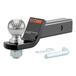 CURT 45041 Trailer Hitch Ball Mount with 2-5/16-Inch Trailer Ball & Hitch Pin, Fits 2-Inch Receiver, 7,500 lbs. GTW, 2-Inch Drop