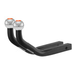 CURT 45592002 Euro Mount Ball Mounts, 2-Inch Balls, Fits 1-1/4-Inch Receiver, 3,500 lbs., 5-1/8-Inch Height, 2-Pack