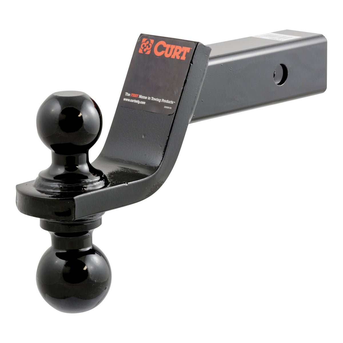 CURT 45644 Reversible Trailer Hitch Ball Mount with 2-Inch and 2-5/16 ...