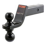 CURT 45644 Reversible Trailer Hitch Ball Mount with 2-Inch and 2-5/16-Inch Trailer Balls, Fits 2-Inch Receiver, 7,500 lbs. GTW, 4-Inch Drop, 2-Inch Rise