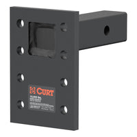 CURT 48323 Adjustable Pintle Mount for 2-Inch Hitch Receiver, 10,000 lbs., 6-1/2-Inch Drop, 6-Inch Length