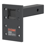 CURT 48324 Adjustable Pintle Mount for 2-Inch Hitch Receiver, 10,000 lbs., 6-1/2-Inch Drop, 8-Inch Length