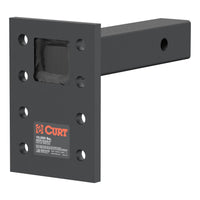 CURT 48324 Adjustable Pintle Mount for 2-Inch Hitch Receiver, 10,000 lbs., 6-1/2-Inch Drop, 8-Inch Length