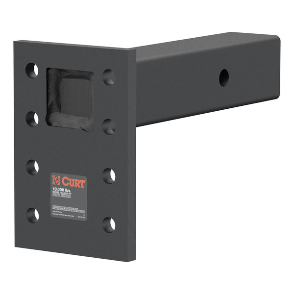 CURT 48329 Adjustable Pintle Mount for 2-1/2-Inch Hitch Receiver, 18,000 lbs., 6-1/2-Inch Drop, 8-Inch Length