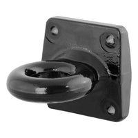 CURT 48550 Black Steel Pintle Hitch Lunette Ring, 2-1/2-Inch Inside Diameter, 35,000 lbs., 4-1/2-Inch Bolt Pattern