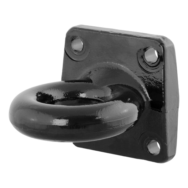 CURT 48560 Black Steel Pintle Hitch Lunette Ring, 3-Inch Inside Diameter, 60,000 lbs., 4-1/2-Inch Bolt Pattern