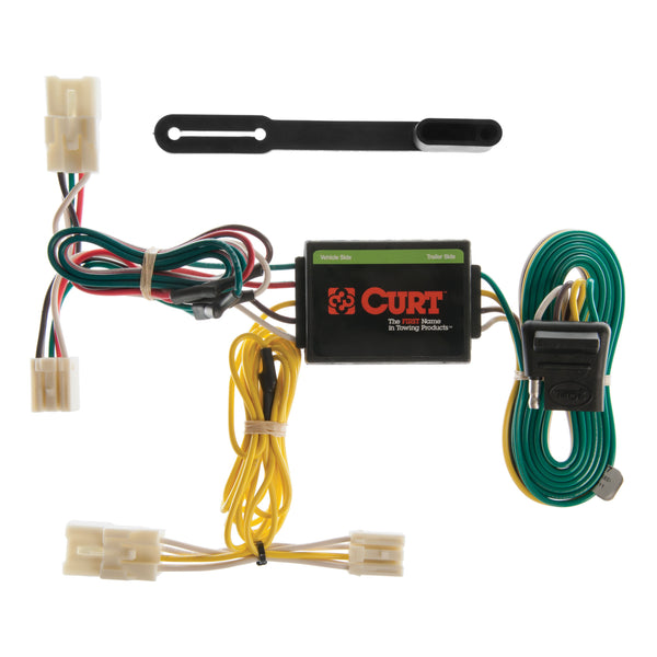 CURT 55307 Vehicle-Side Custom 4-Pin Trailer Wiring Harness, Select Toyota RAV4