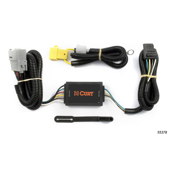 CURT 55378 Vehicle-Side Custom 4-Pin Trailer Wiring Harness, Select Toyota Tundra