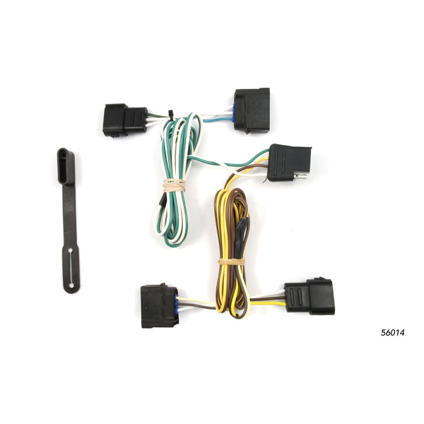 CURT 56014 Vehicle-Side Custom 4-Pin Trailer Wiring Harness, Select Chevrolet Corvette, Ford Focus, Ranger