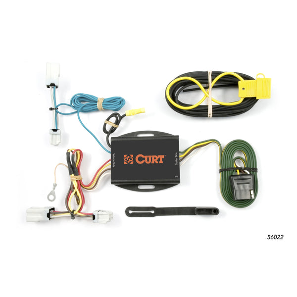 CURT 56022 Vehicle-Side Custom 4-Pin Trailer Wiring Harness, Select Nissan Altima, Maxima, Sentra