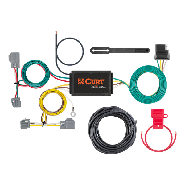 CURT 56138 Vehicle-Side Custom 4-Pin Trailer Wiring Harness, Select Ford Focus Sedan