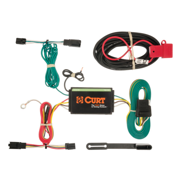 CURT 56176 Vehicle-Side Custom 4-Pin Trailer Wiring Harness, Select Chevrolet Malibu