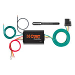 CURT 56195 Low-Side Switching Powered Splice-in Trailer Tail Light Converter with 4-Pin Wiring Harness