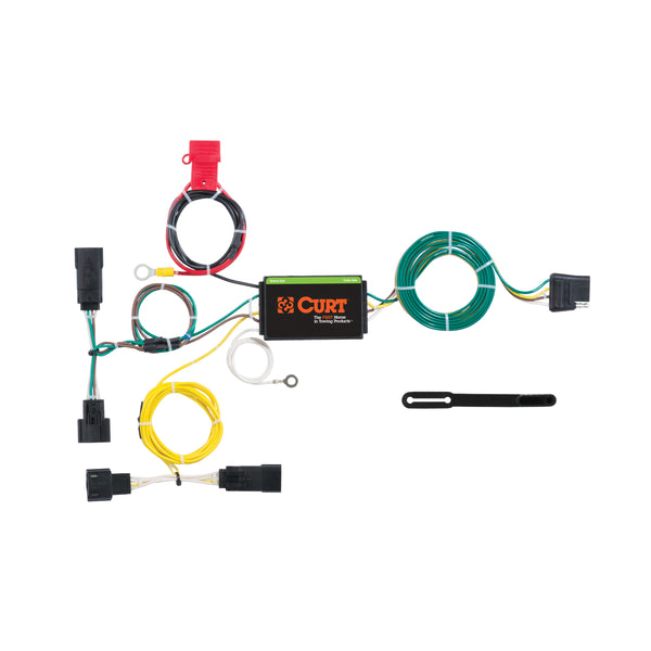 CURT 56234 Vehicle-Side Custom 4-Pin Trailer Wiring Harness, Select Dodge Charger