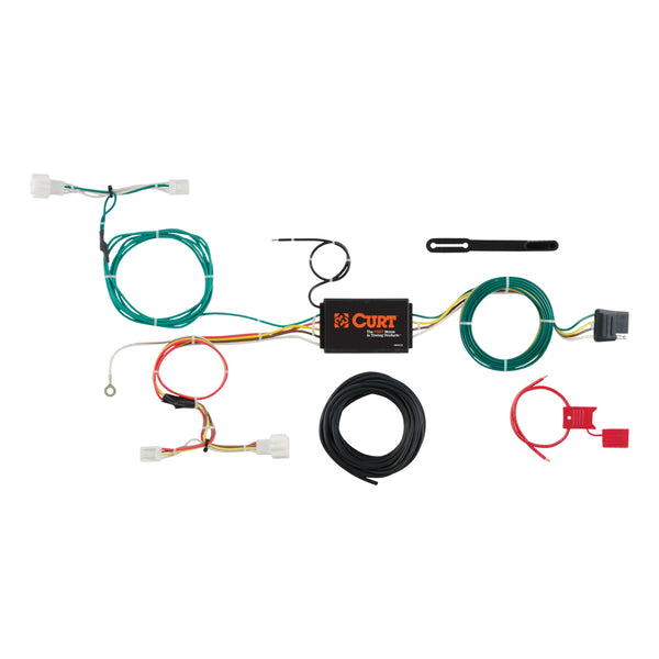 CURT 56284 Vehicle-Side Custom 4-Pin Trailer Wiring Harness, Select Honda HRV