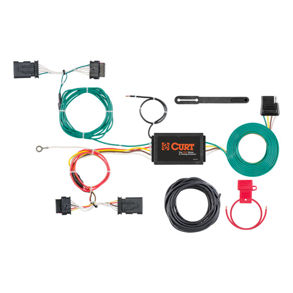 CURT 56308 Vehicle-Side Custom 4-Pin Trailer Wiring Harness, Select Fiat 500X