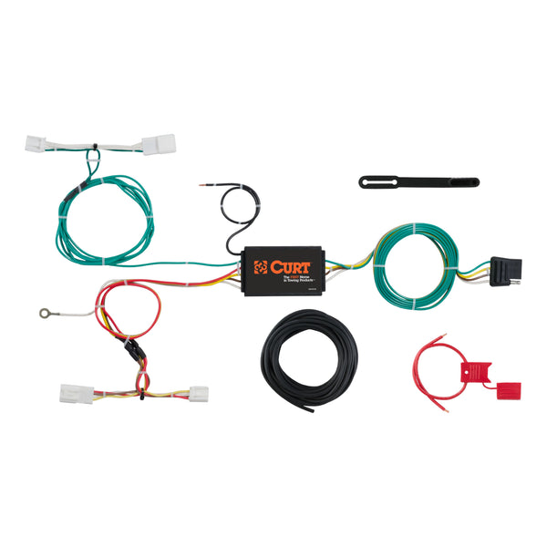 CURT 56309 Vehicle-Side Custom 4-Pin Trailer Wiring Harness, Select Scion iM, Toyota Corolla