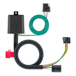 CURT 56332 Vehicle-Side Custom 4-Pin Trailer Wiring Harness, Select Hyundai Santa Fe, XL, Veracruz, Kia Sedona, Sorento