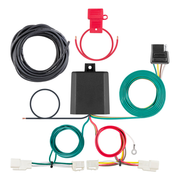 CURT 56350 Vehicle-Side Custom 4-Pin Trailer Wiring Harness, Select Toyota Avalon, RAV4