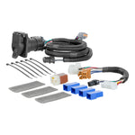 CURT 56357 Vehicle-Side Custom RV Blade 7-Pin Trailer Wiring Harness for Select Nissan Pathfinder, Infiniti QX60