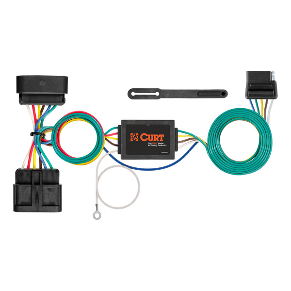 CURT 56510 Vehicle-Side Custom 5-Wire Trailer Wiring Harness for Select Chevrolet Colorado, GMC Canyon, Isuzu I-Series