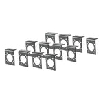 CURT 57205 Vehicle-Side Trailer Wiring Harness Mounting Brackets for 7-Way RV Blade, 12-Pack