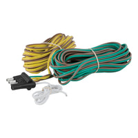 CURT 57220 Trailer-Side 4-Way Trailer Wiring Harness with 20-Foot Wires, 4-Pin Trailer Wiring