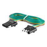 CURT 58050 Vehicle-Side and Trailer-Side 4-Way Trailer Wiring Harness with 72-Inch Wires, 4-Pin Trailer Wiring