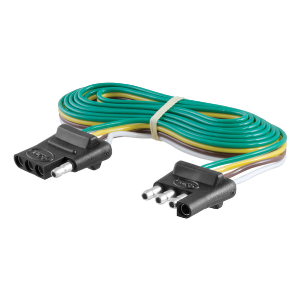 CURT 58051 Vehicle-Side and Trailer-Side 4-Way Trailer Wiring Harness with 72-Inch Wires, 4-Pin Trailer Wiring