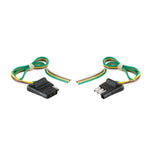 CURT 58304 4-Way Trailer Wiring Harness, 12-Inch Vehicle-Side Wires, 12-Inch Trailer-Side Wires, 4-Pin Trailer Wiring