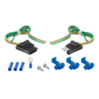 CURT 58344 4-Way Trailer Wiring Harness, 12-Inch Vehicle-Side Wires, 12-Inch Trailer-Side Wires, 4-Pin Trailer Wiring