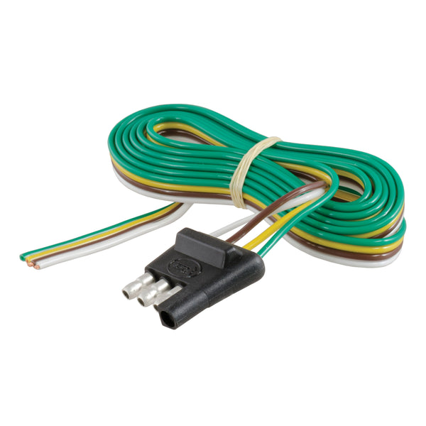 CURT 58348 Trailer-Side 4-Way Trailer Wiring Harness with 48-Inch Wires, 4-Pin Trailer Wiring