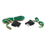 CURT 58355 4-Way Trailer Wiring Harness, 48-Inch Vehicle-Side Wires, 12-Inch Trailer-Side Wires, 4-Pin Trailer Wiring