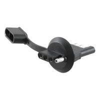 CURT 58404 4-Way Flat Vehicle-Side Trailer Wiring Adapter for 1-1/4-Inch License Plate Light Hole