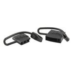 CURT 58761 Vehicle-Side and Trailer-Side 4-Way Flat Trailer Wiring Harness Dust Covers, 4-Pin Trailer Wiring