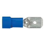 CURT 59432 16-14 Gauge Blue Vinyl-Insulated Male Quick Connectors, Pack of 100