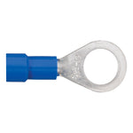 CURT 59525 16-14 Gauge Blue Vinyl-Insulated Ring Terminal Wire Connectors, 5/16-Inch Stud, 100-Pack