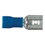 CURT 59592 16-14 Gauge Blue Vinyl-Insulated Female Quick Connectors, Pack of 100