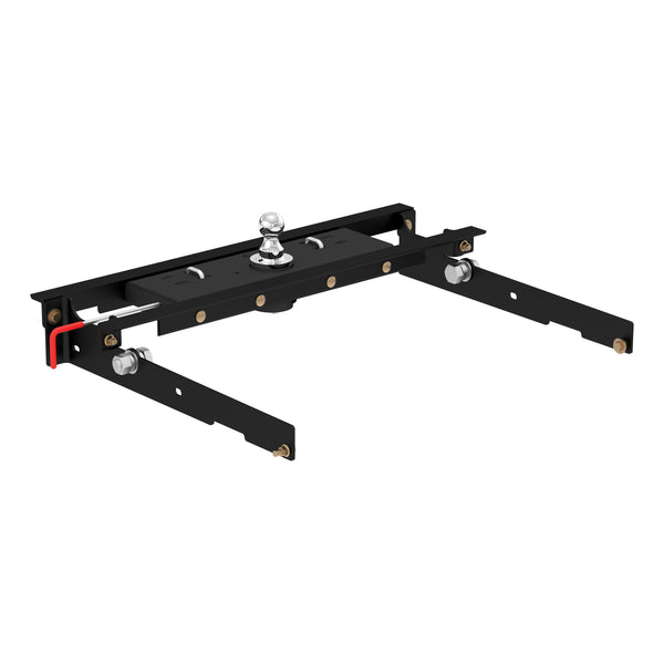 CURT 60723 Double Lock Gooseneck Hitch with Flip-and-Store Ball, 30,000 lbs., 2-5/16-Inch Ball, Fits Select Ford F-150, F-250, F-350