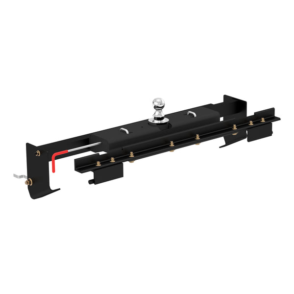 CURT 60740 Double Lock Gooseneck Hitch with Flip-and-Store Ball, 30,000 lbs., 2-5/16-Inch Ball, Fits Select Nissan Titan