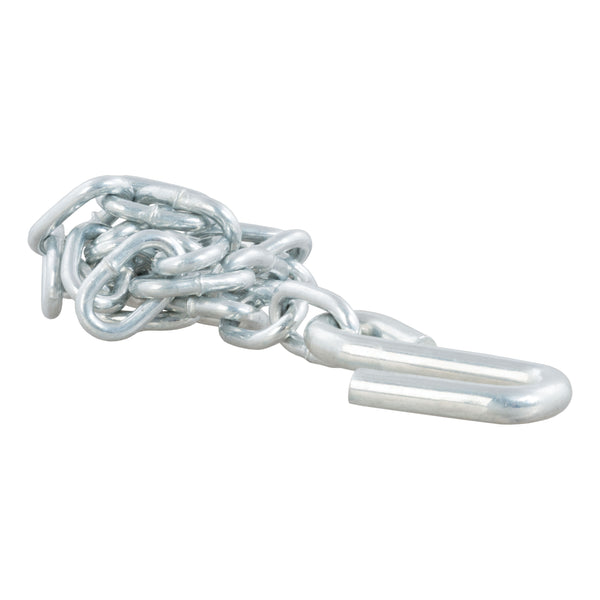 CURT 80020 27-Inch Trailer Safety Chain with 3/8-Inch S Hook, 2,000 lbs. Break Strength