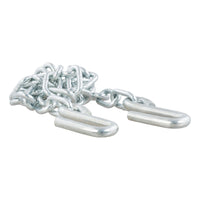 CURT 80031 48-Inch Trailer Safety Chain with 7/16-Inch S-Hooks, 5,000 lbs. Break Strength