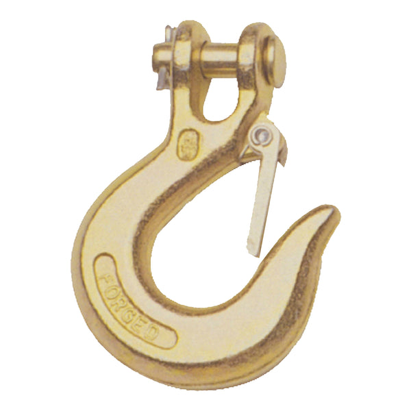 CURT 81900 1/4-Inch Forged Steel Clevis Hook with Safety Latch, 7,800 lbs., 1/2-Inch Opening